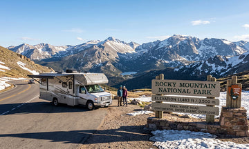 RV at Rocky Mountain National Park elevation 11,483 ft — the maximum altitude Vvkb diesel heaters auto-adjust to without performance loss