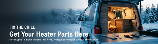 Diesel heater replacement parts — glow plug, fuel pump and clamp for VVKB, Webasto and Chinese heaters