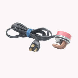 Old-style engine block heater without built-in circulation pump
