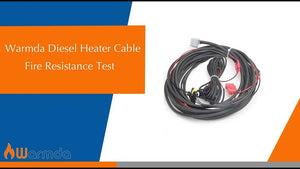 Warmda Diesel Heater Cable Fire Resistance Test