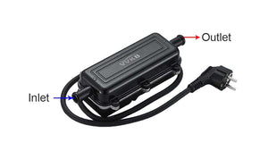 Titan-P4 engine block heater 180-degree straight-through inlet and outlet design with shore power plug