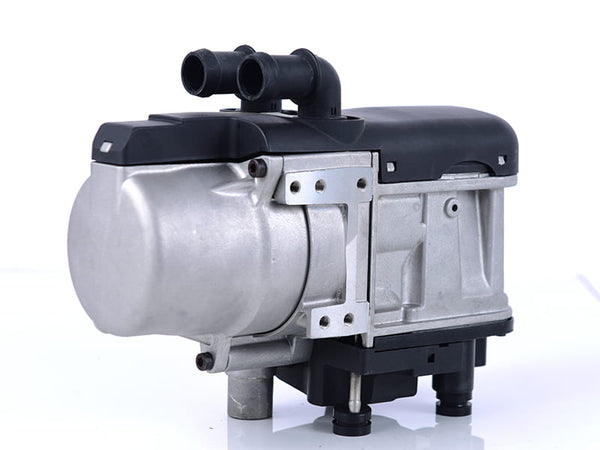Apollo GC5 gasoline water heater showing dual coolant connection ports for vehicle hydronic heating system