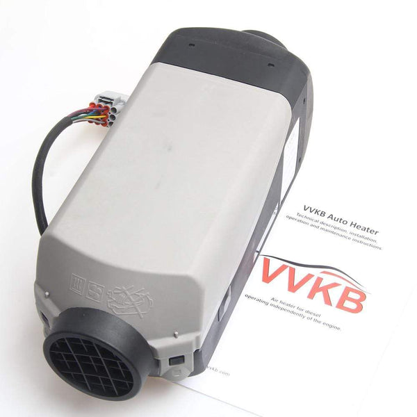 Vvkb Apollo diesel air heater body with Vvkb branding — die-cast aluminum heat exchanger visible