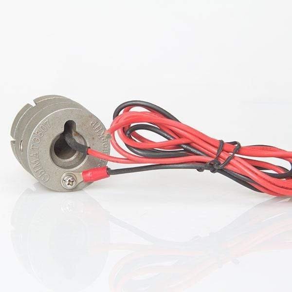 VVKB Zeus-F3 diesel fuel tank heater — aluminum PTC heating element side view
